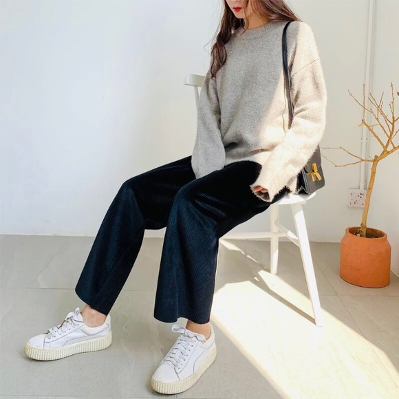 Crew Neck Knit Sweater - Picture 7 of 16